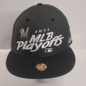 Milwaukee Brewers 2011 MLB Playoffs Adjustable Snapback Hat